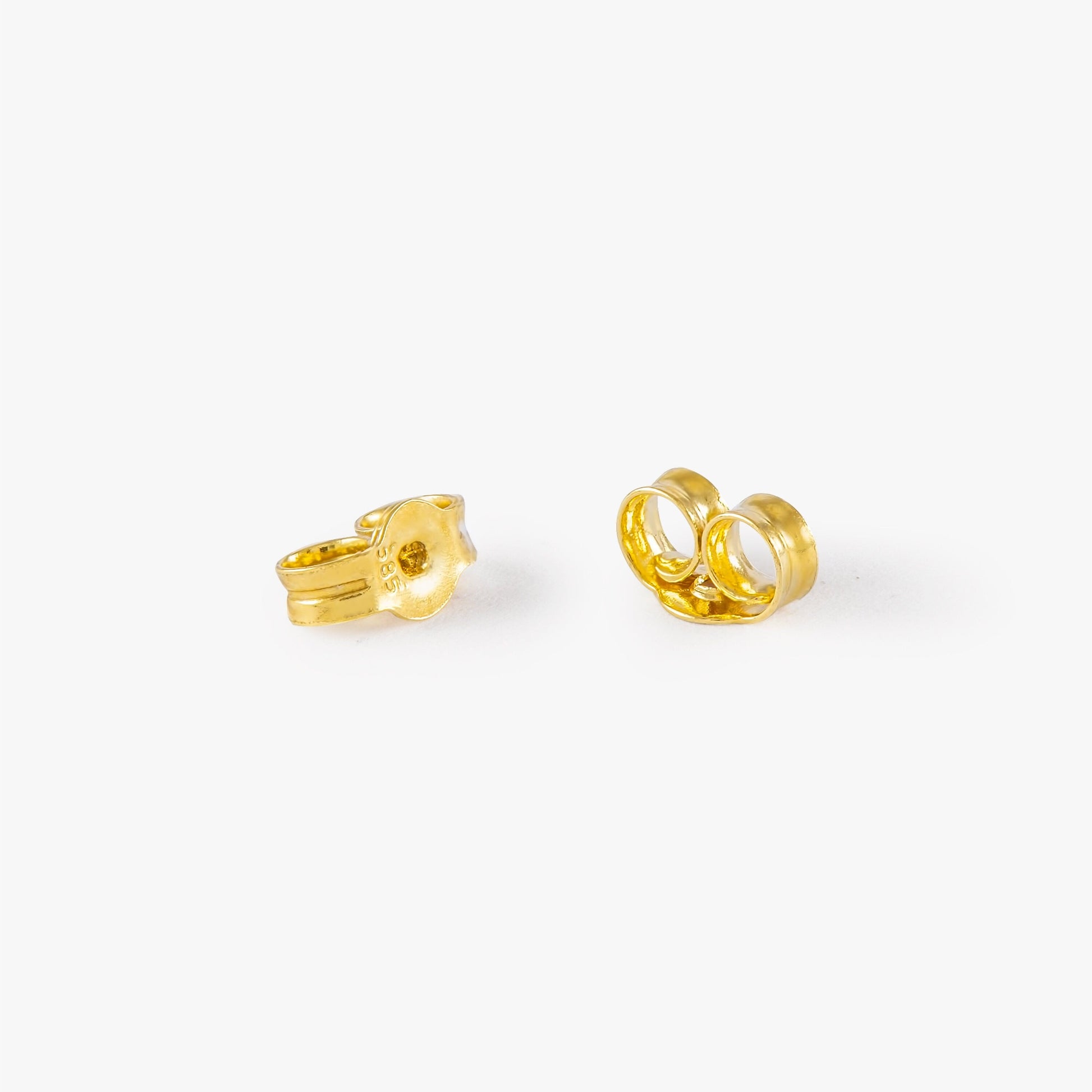 Minimal Diamond North Star Earrings in 14K Gold-4